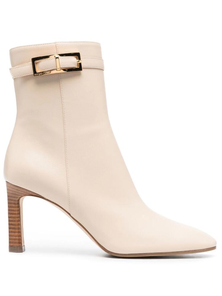 Sergio Rossi Nora 95mm leather boots - Neutrals Cover