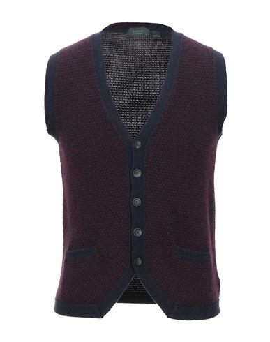 Zanone Man Cardigan Burgundy Virgin Wool Cover