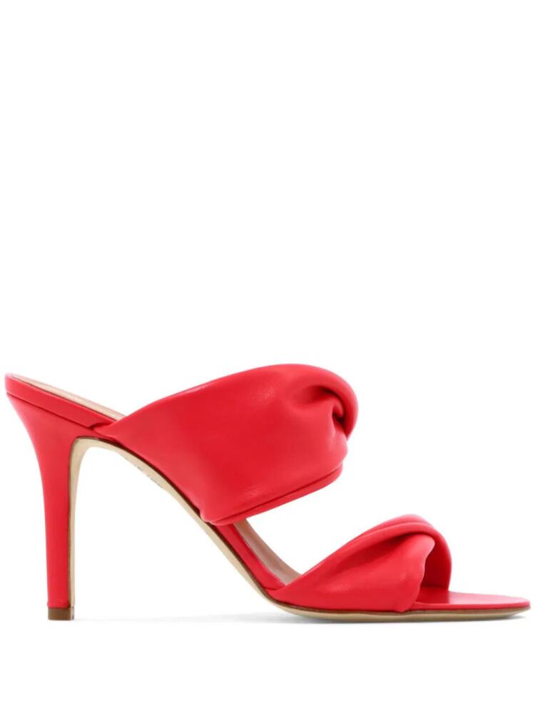 Via Roma 15 double-strap high-heel sandals - Red Cover