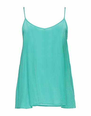 Emma & Gaia Red Woman Top Turquoise Viscose Cover