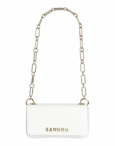 Sandro Woman Handbag White Cowhide Cover