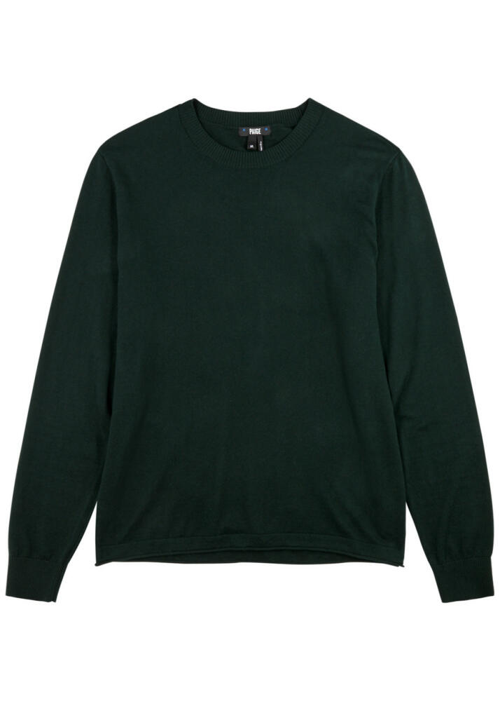 Paige Champlin Cotton-blend Jumper - Green Cover