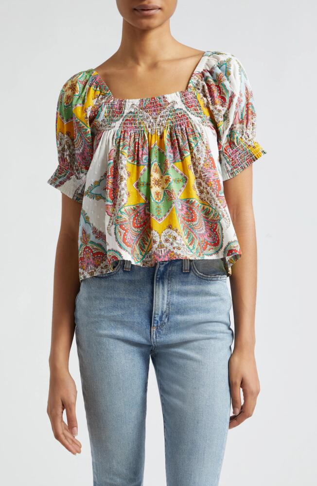 MILLE Caro Off the Shoulder Top in Kaleidoscope Cover