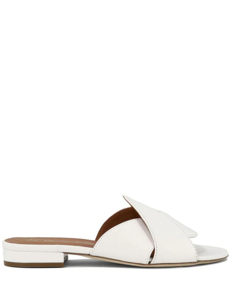 Via Roma 15 open toe leather sandals - White Cover