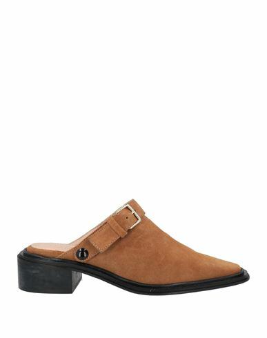 Souliers Martinez Woman Mules & Clogs Camel Leather Cover