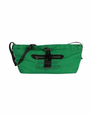 Alexander Mcqueen The Bundle Shoulder Bag Woman Shoulder bag Green Polyester Cover