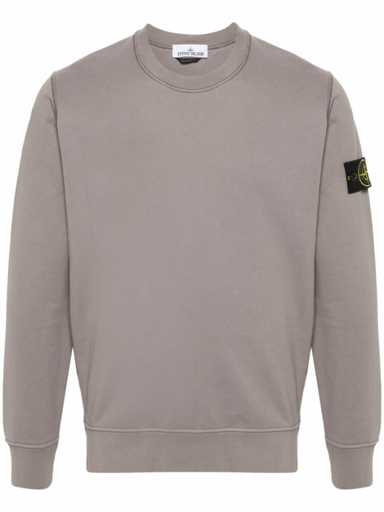 Stone Island Compass cotton sweatshirt - Grey Cover