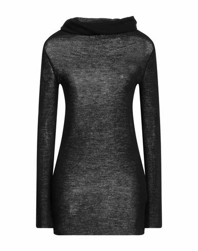 Ann Demeulemeester Woman Turtleneck Black Virgin Wool Cover