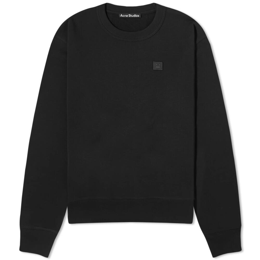 Acne Studios Fairah Face Crew Sweat in Black Cover