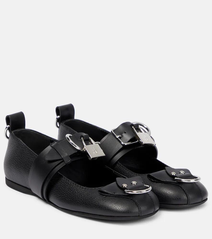 JW Anderson Lock leather ballet flats Cover