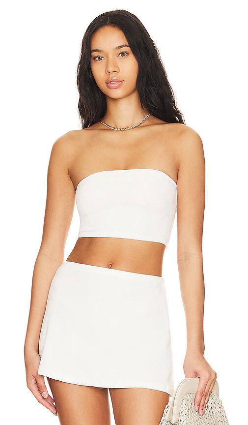 Indah Melrose Bandeau Top in Ivory Cover