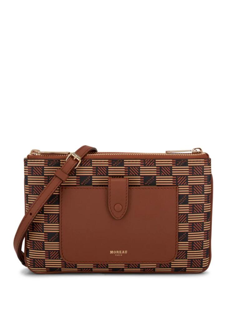 Moreau Double pouch crossbody bag - Brown Cover