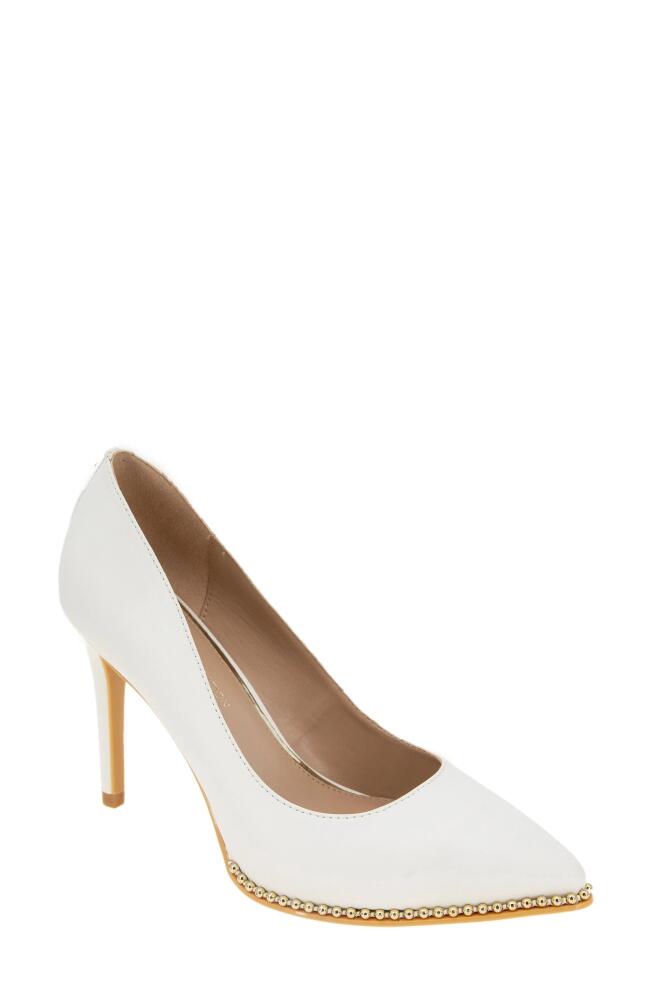 bcbg Hawti Pointed Toe Pump in White Cover