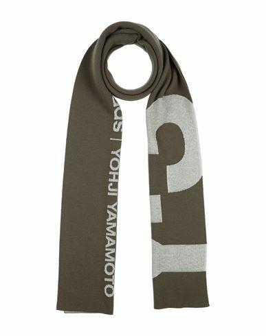 Y-3 Man Scarf Military green Wool, Polyester Cover