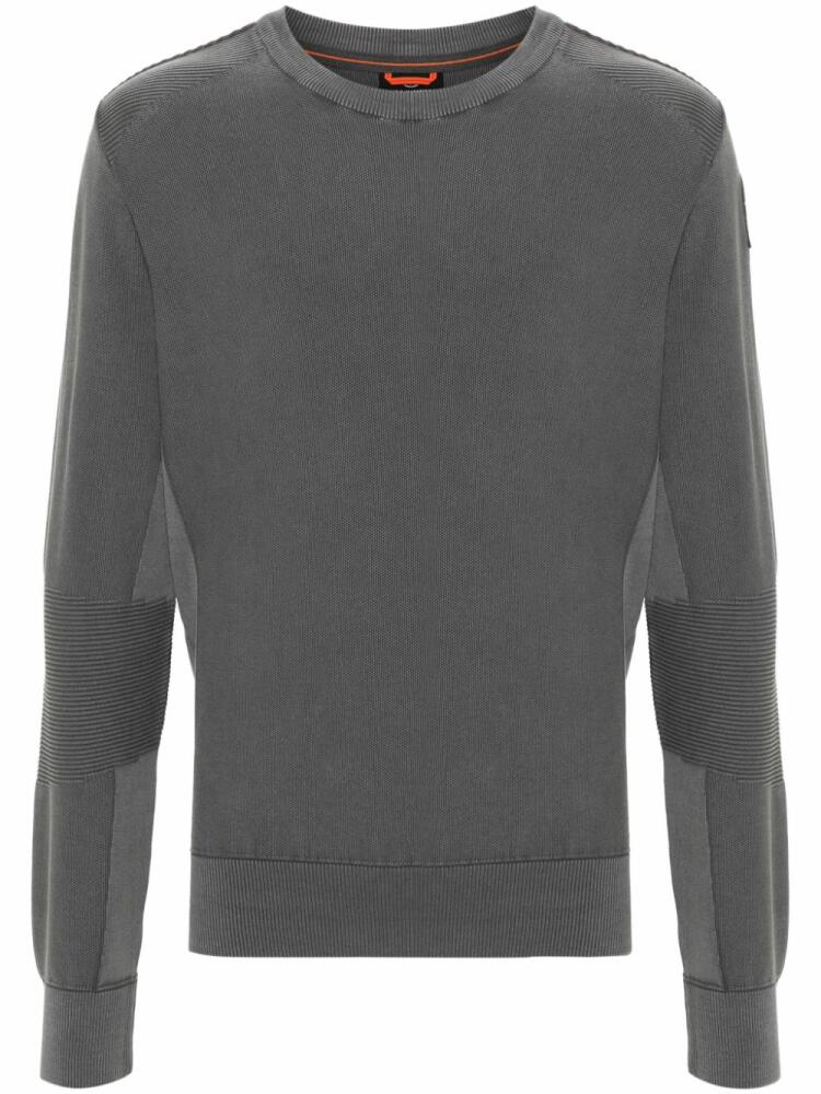 Parajumpers logo-appliqué piqué jumper - Grey Cover