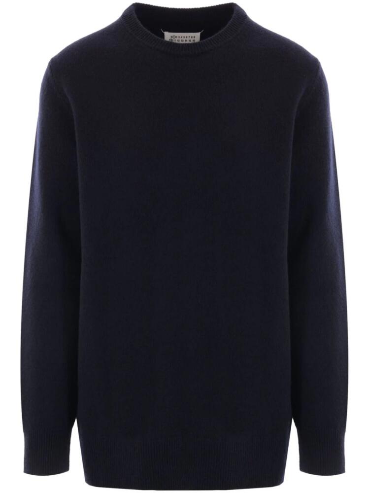 Maison Margiela four-stitch wool jumper - Blue Cover