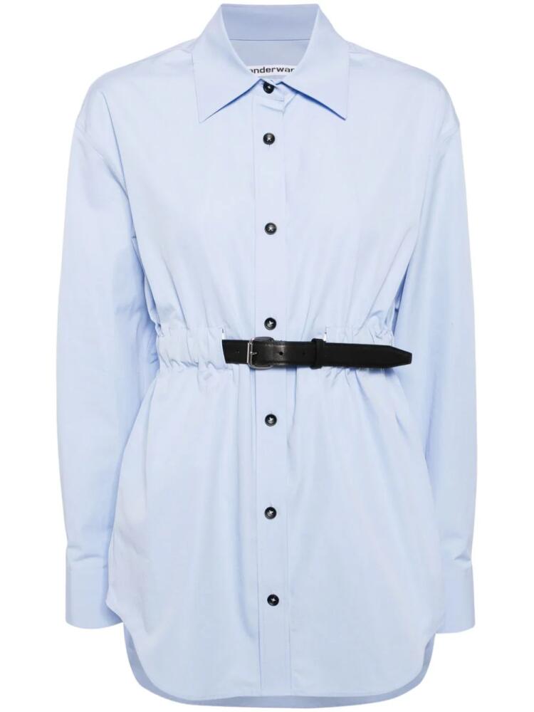 Alexander Wang belted cotton shirt - Blue Cover