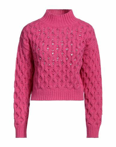 Eleonora Gottardi Woman Turtleneck Fuchsia Wool, Cashmere Cover