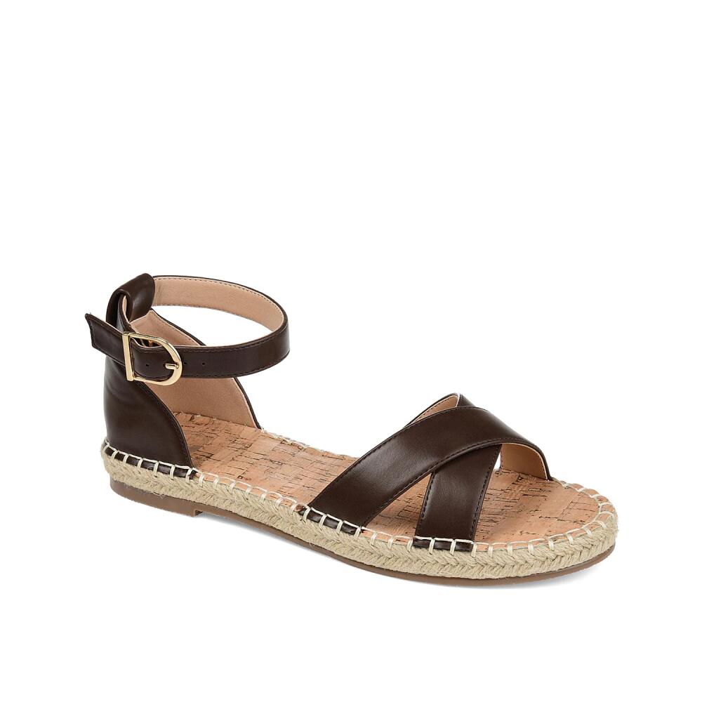 Journee Collection Wide Width Lyddia Espadrille Sandal | Women's | Dark Brown Cover