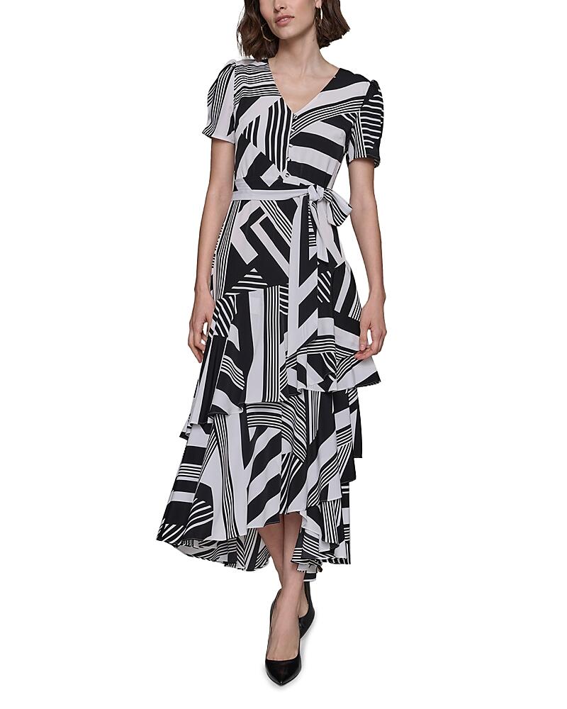 Karl Lagerfeld Paris Printed Wrap Dress Cover