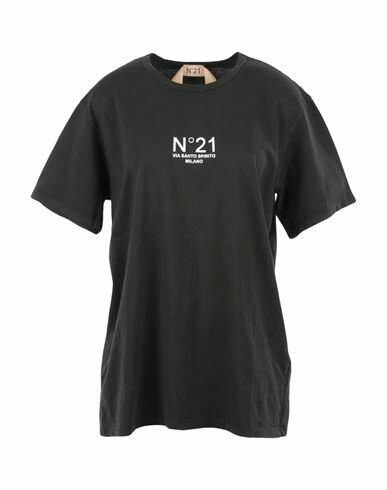 N°21 Woman T-shirt Black Cotton Cover