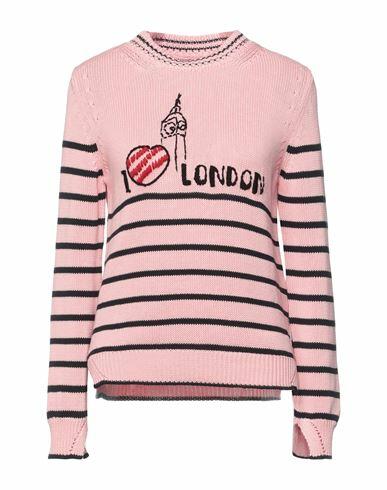 Ermanno Scervino Woman Sweater Pink Cotton, Cashmere Cover