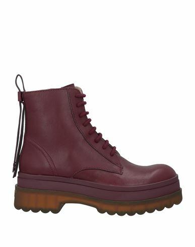 Red(v) Woman Ankle boots Burgundy Soft Leather Cover