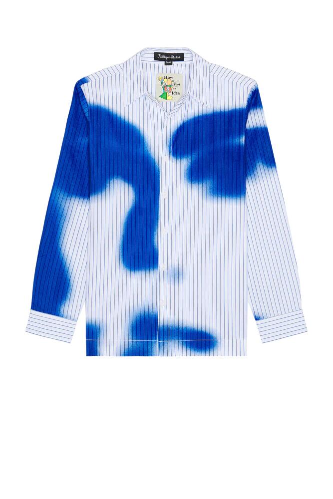 KidSuper Stripe Blurry Face Shirt in Multi Cover