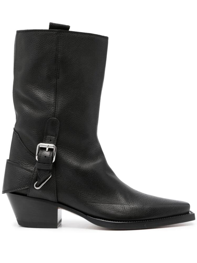 Buttero 55mm leather boots - Black Cover