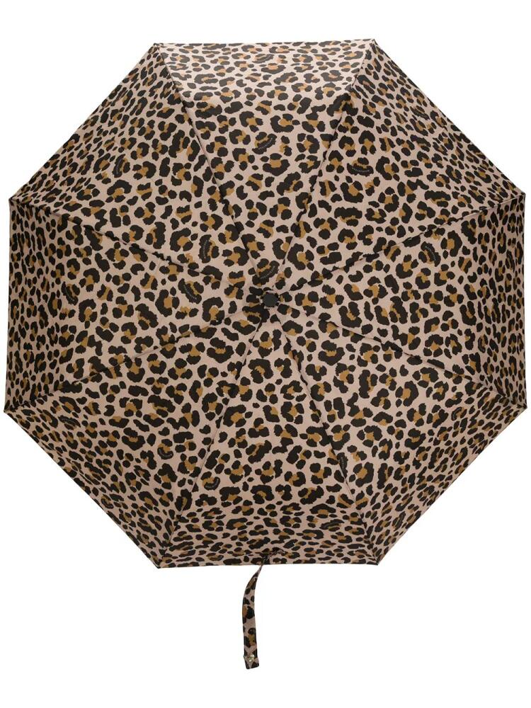 Mackintosh AYR leopard print umbrella - Neutrals Cover