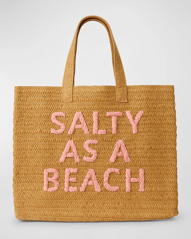 BTB Los Angeles Salty as a Beach Straw Tote Bag Cover