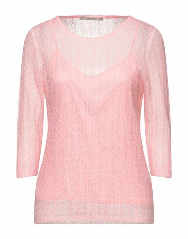 Ermanno Scervino Woman Sweater Pink Polyamide, Mohair wool, Wool, Silk, Elastane Cover