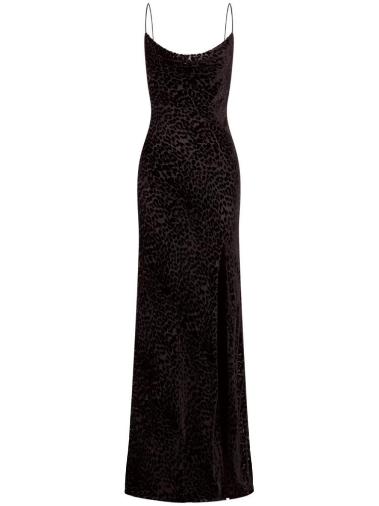 Nicholas Ariel leopard-print gown - Black Cover