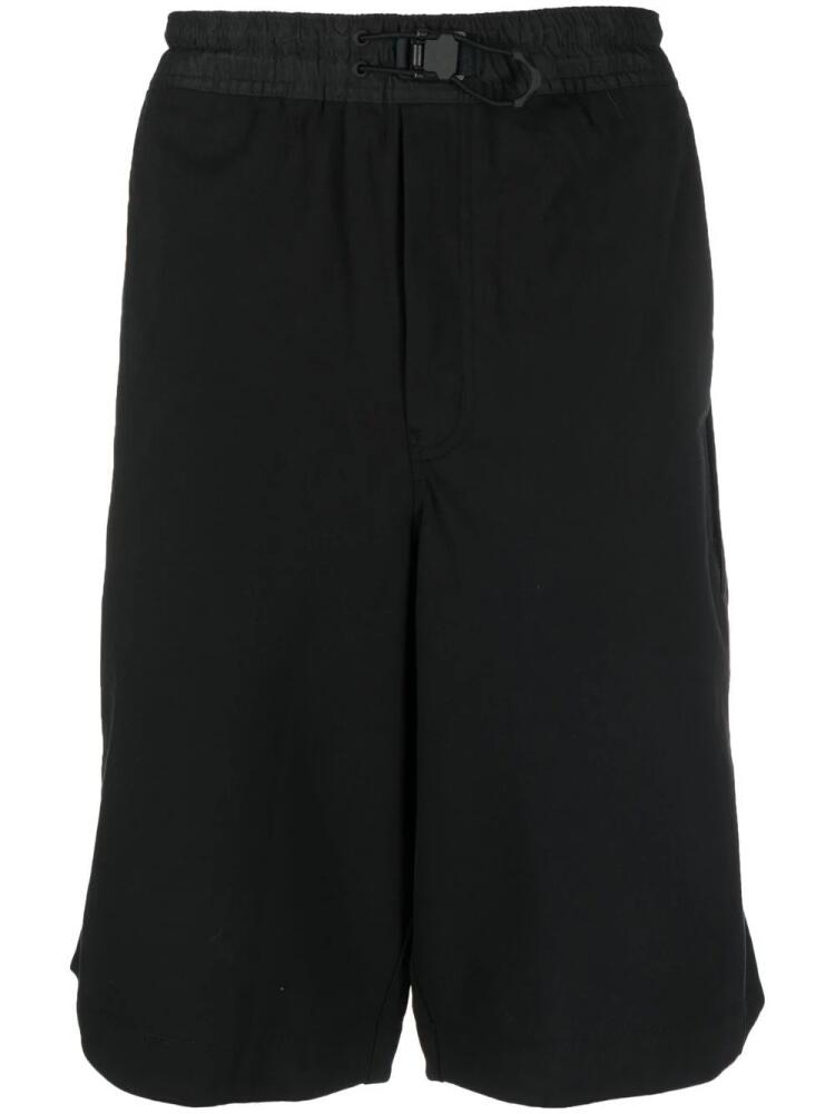 Y-3 drawstring bermuda shorts - Black Cover