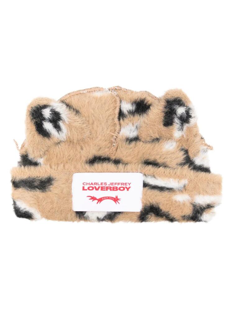 Charles Jeffrey Loverboy Fluffy Chunky Ears beanie - Brown Cover