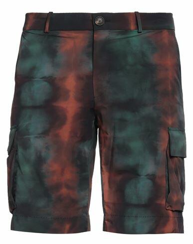 Rrd Man Shorts & Bermuda Shorts Dark green Polyamide, Elastane Cover