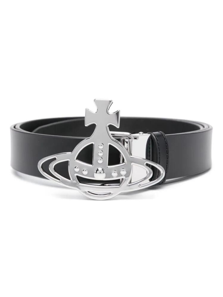 Vivienne Westwood Orb leather belt - Black Cover