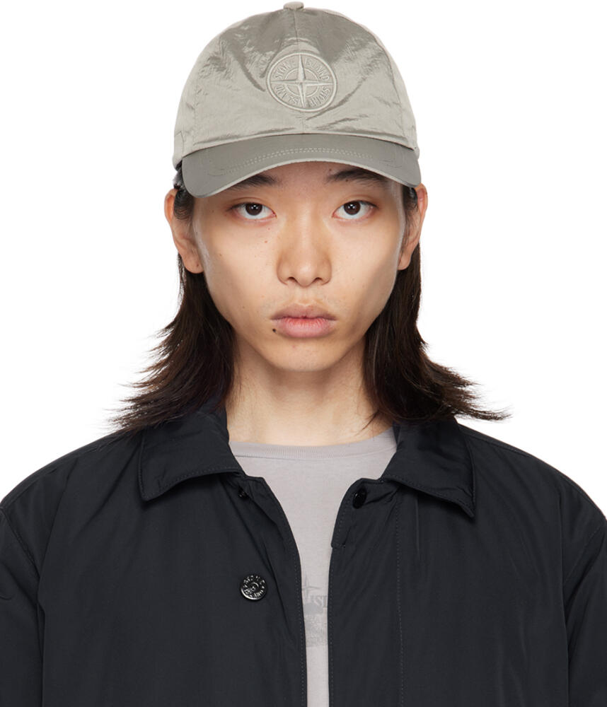 Stone Island Taupe Nylon Metal Cap Cover