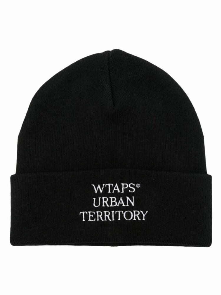 WTAPS Coolmax Wut logo-embroidered beanie - Black Cover