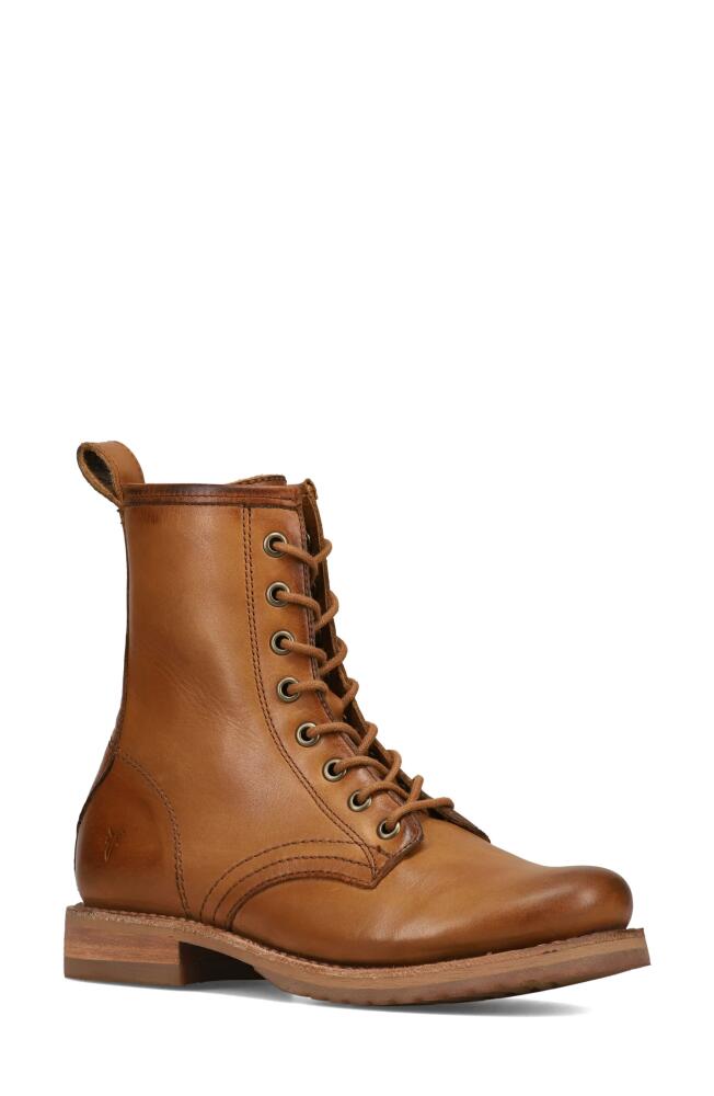 Frye Veronica Flex Combat Boot in Caramel - Avalon Cover