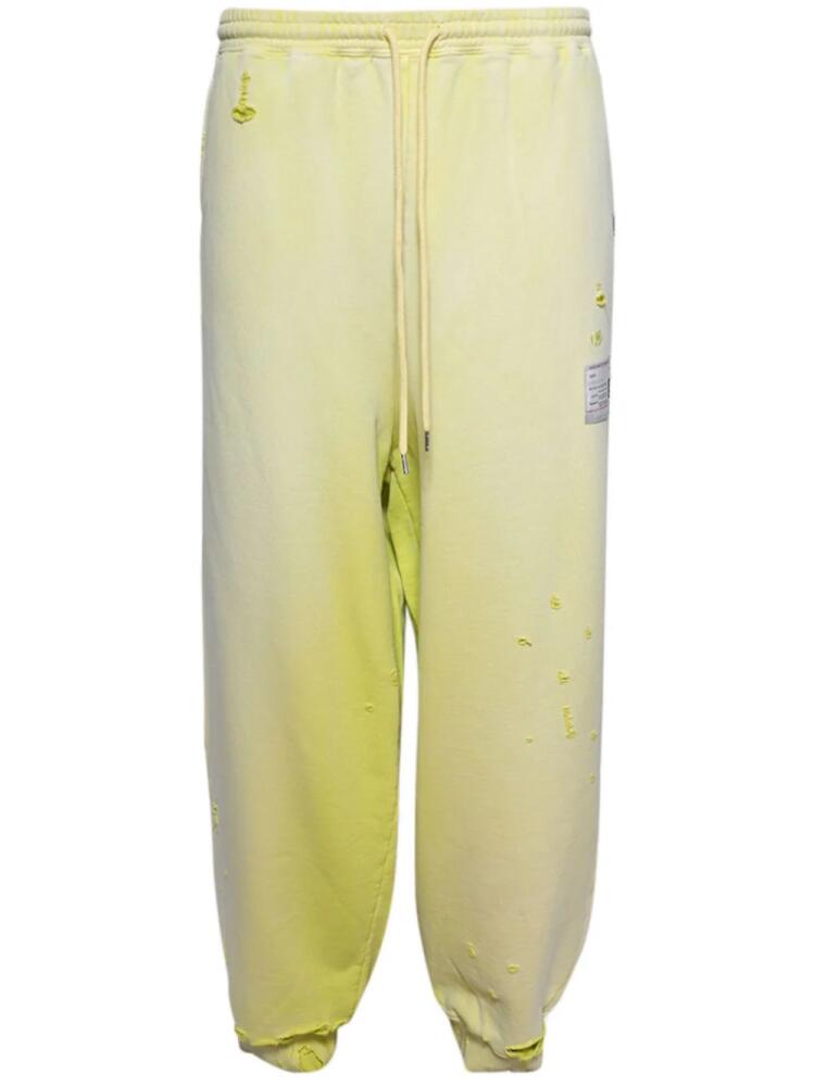 Maison MIHARA YASUHIRO Sun Faded track pants - Yellow Cover