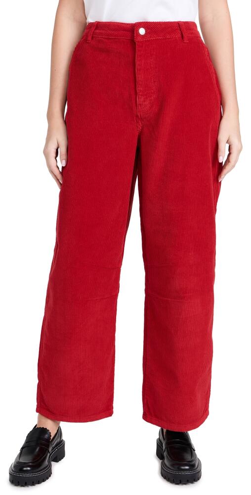 ALIGNE Marcus Corduroy Horseshoe Trousers Red Cover