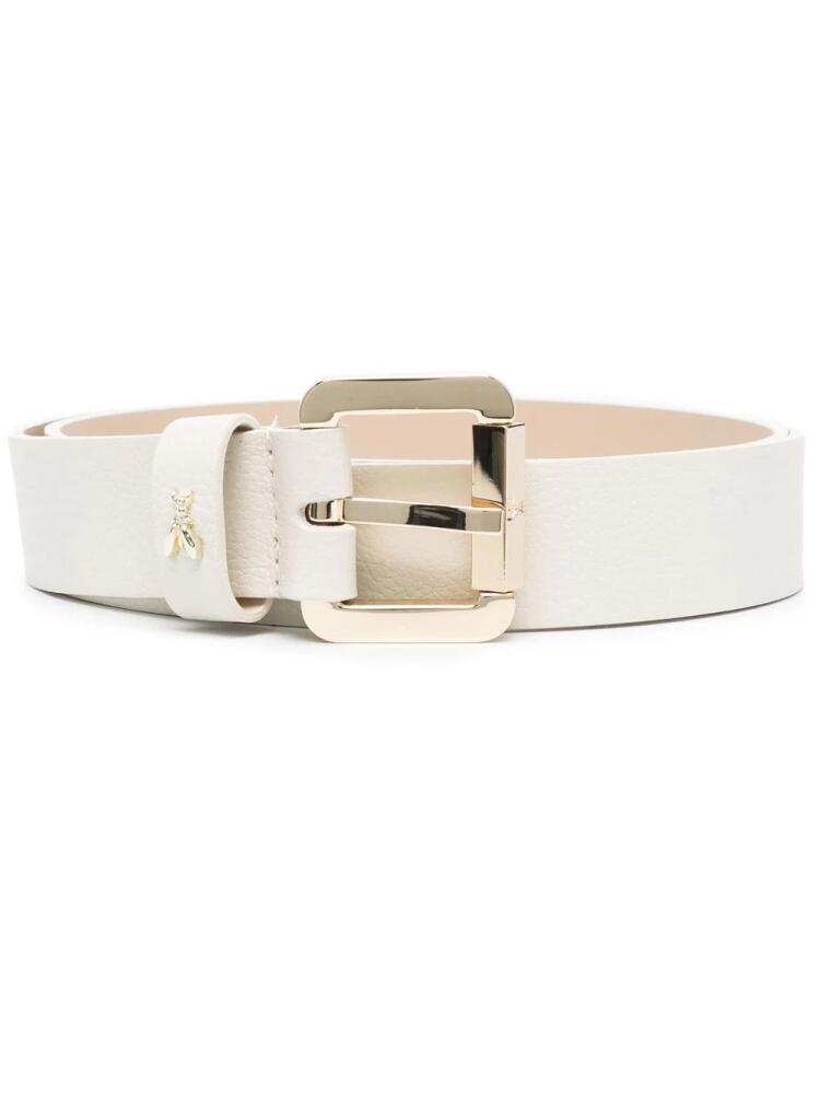 Patrizia Pepe leather buckle belt - Neutrals Cover