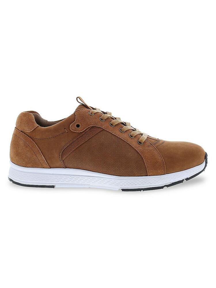 English Laundry Men's Lotus Perforated Suede Sneakers - Cognac Cover