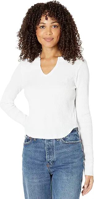 LAmade Stevie Keyhole Tee (White) Women's Clothing Cover