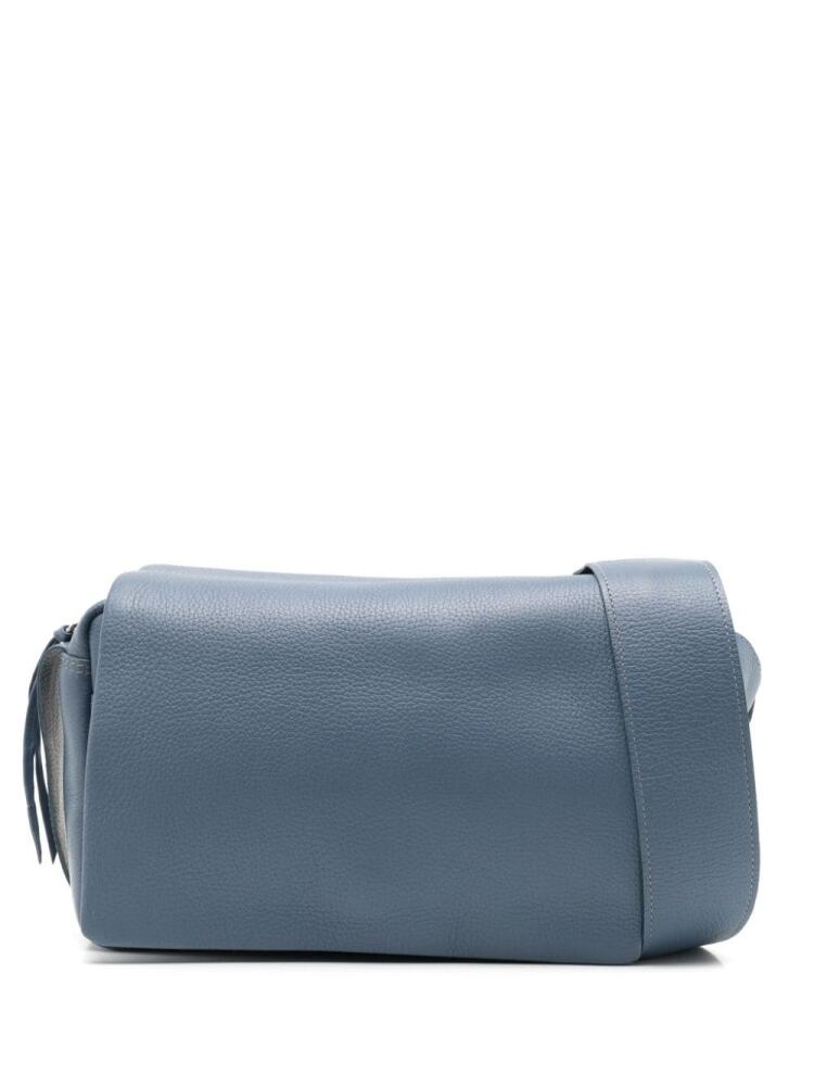 Sarah Chofakian Debby leather crossbody bag - Blue Cover