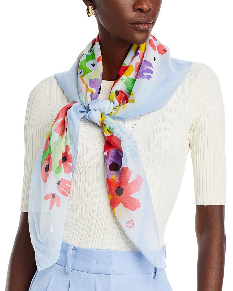 Fraas Oversized Floral Square Scarf Cover