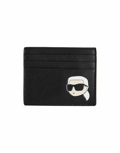 Karl Lagerfeld K/ikonik 2.0 Leather Ch Woman Document holder Black Bovine leather Cover