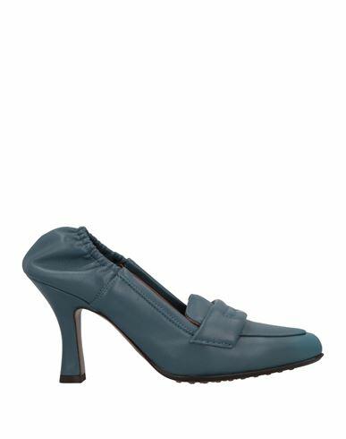 L' Autre Chose Woman Loafers Pastel blue Soft Leather Cover