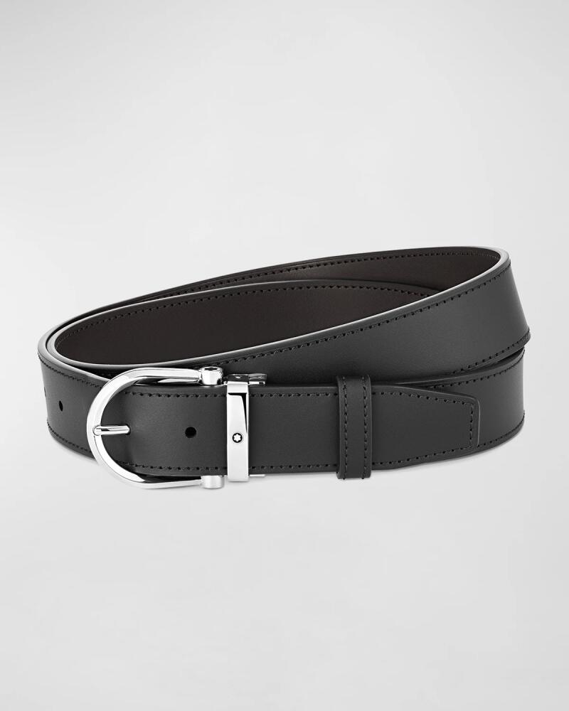 Montblanc Men's Leather Buckle Belt Cover